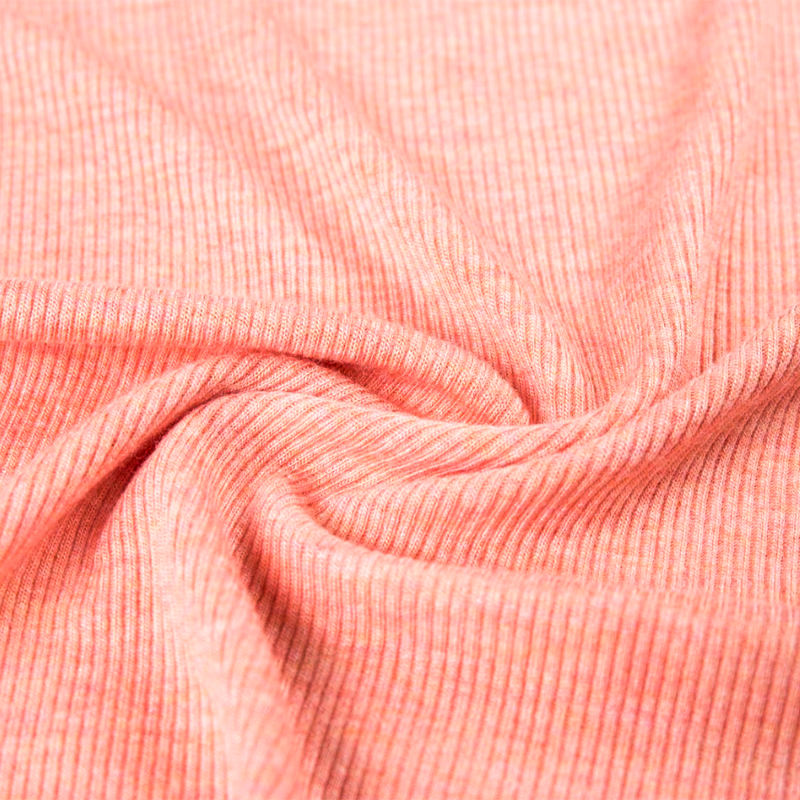 2x2 Rayon Stretch Dyed Yarn Rib Knit Fabric