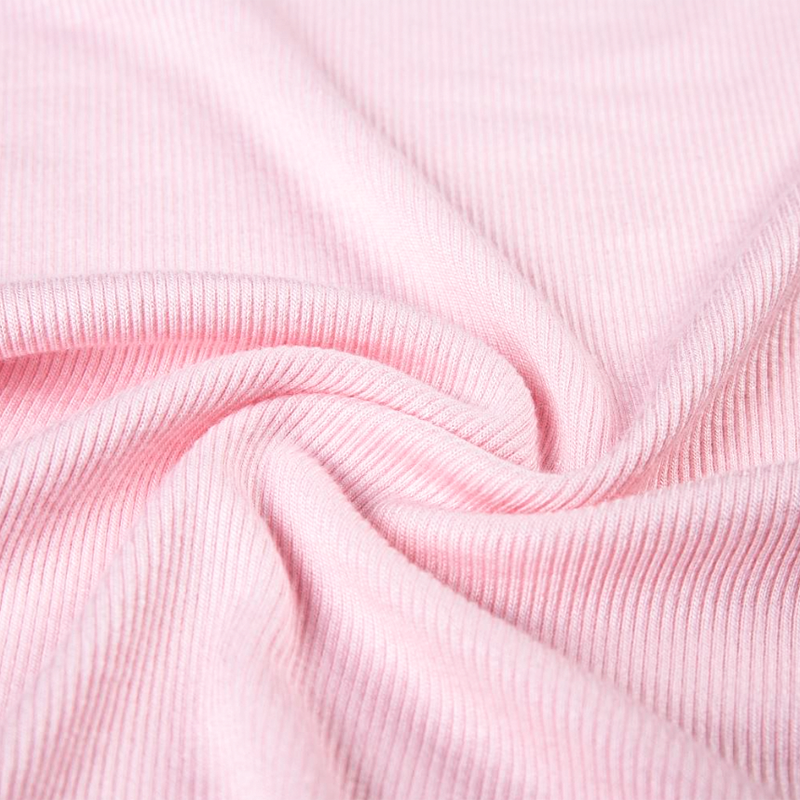 2x2 Rayon Stretch Rib Knit Fabric