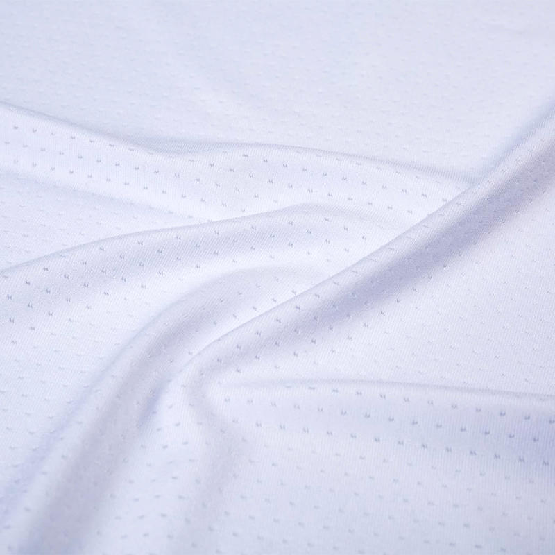 Milk Yarn Poly Sp Mesh Knit Fabric For T-Shirt